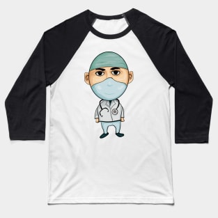 Medical Doctor Illustration T-Shirt Baseball T-Shirt